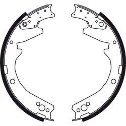 Jeu de mâchoires de frein TRW GS8703 pour MITSUBISHI Canter OE MC894462 TRW