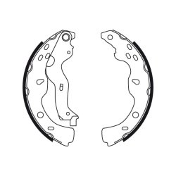 Jeu de mâchoires de frein TRW GS8743 pour FIAT, SUZUKI SEDICI, SX4 OE 71742832 TRW