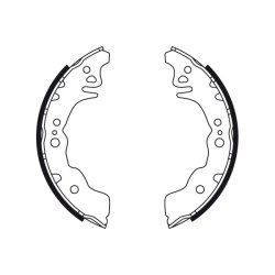 Jeu de mâchoires de frein TRW GS8750 pour DAIHATSU, SUBARU OE 04495-B1030-000 TRW