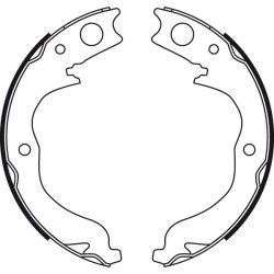 Sabot de frein à main TRW GS8753 pour CITROËN, MITSUBISHI, PEUGEOT, SUBARU TRW