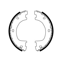 Sabot de frein à main TRW GS8777 pour MERCEDES, VW SPRINTER, CRAFTER TRW