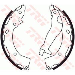 Brake Shoe Set TRW GS8785 OE Ref 58350-K6A00