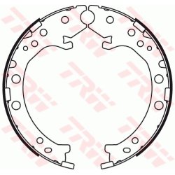Handbrake Shoe TRW GS8789 OE Ref 43053-SWW-000