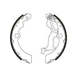 Jeu de mâchoires de frein TRW GS8792 pour NISSAN, SUZUKI PIXO, ALTO OE 44060-4A00F TRW