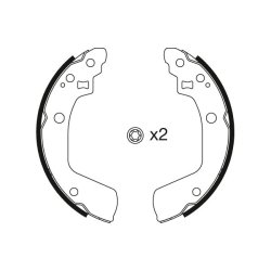 Jeu de mâchoires de frein TRW GS8793 pour SUZUKI SWIFT OE 53200-63J01 TRW