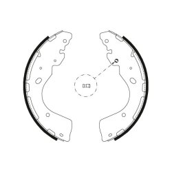 Jeu de mâchoires de frein TRW GS8797 pour FORD, NISSAN, RENAULT OE AB31-2200-BA TRW