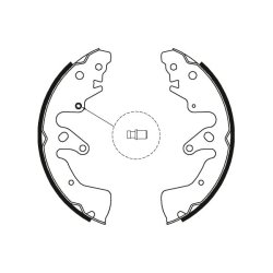 Jeu de mâchoires de frein TRW GS8801 pour SUZUKI GRAND OE 53200-65J00 TRW