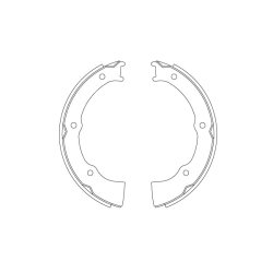 Garniture de frein à main TRW GS8809 pour HYUNDAI SONATA OE 58205-33A00