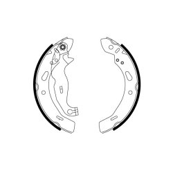 Brake Shoe Set TRW GS8814 OE Ref 8V51-2200-AA