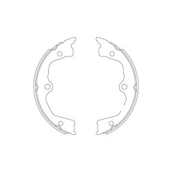Handbrake Shoe TRW GS8821 OE Ref 43053-SJA-E00