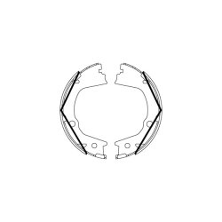 Sabot de frein à main TRW GS8859 pour SSANGYONG ACTYON, KORANDO OE 4833A34000