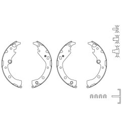 Jeu de mâchoires de frein TRW GS8873