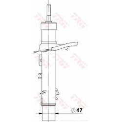 Shock Absorber TRW JGM7956T OE Ref 5202 VF TRW