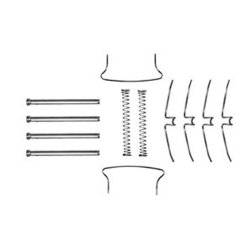 Kit d'accessoires pour plaquettes de frein à disque TRW PFK133 pour HONDA, NISSAN
