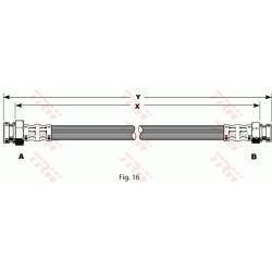 Flexible de frein TRW PHA145 pour NISSAN OE 543793