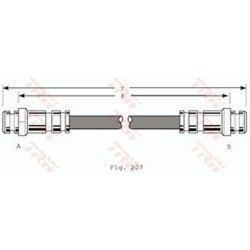 Brake Hose TRW PHA167 OE Ref G031-43-810C