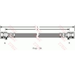 Brake Hose TRW PHA182 OE Ref 46430-SB2-015