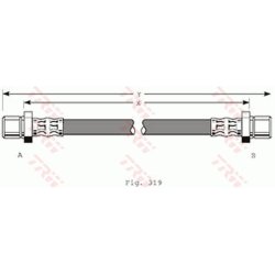 Brake Hose TRW PHA216 OE Ref 26531AA020