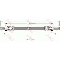 Flexible de frein TRW PHA359 pour FORD SCORPIO OE 95GB-2282-AB