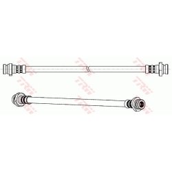 Flexible de frein TRW PHA459 pour NISSAN ALMERA OE 46210-BN81B TRW