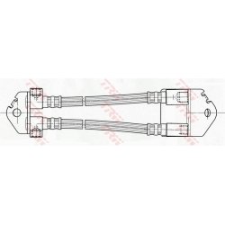 Flexible de frein TRW PHA496 pour FORD TOURNEO, TRANSIT OE YC15-2282-DA TRW