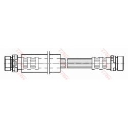 Flexible de frein TRW PHA498 pour FORD, MAZDA FIESTA, 2 OE 2S61-2282-AD TRW