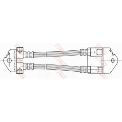 Flexible de frein TRW PHA499 pour FORD TRANSIT OE YC15-2282-AC TRW