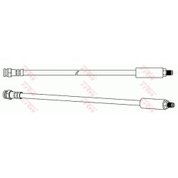 Flexible de frein TRW PHB160 pour PEUGEOT, RENAULT OE 481618 TRW