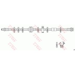 Flexible de frein TRW PHB268 pour FIAT, LANCIA CROMA, THEMA OE 82473716 TRW