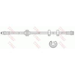 Flexible de frein TRW PHB361 pour ALFA ROMEO 147, 156, GT OE 46474539 TRW
