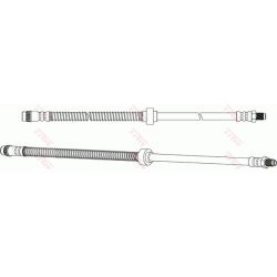 Flexible de frein TRW PHB372 pour CITROËN, PEUGEOT, TOYOTA OE 480685 TRW
