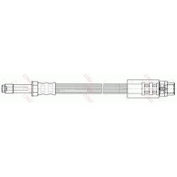 Flexible de frein TRW PHB415 pour BMW OE 34306762837 TRW