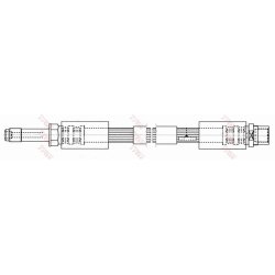 Flexible de frein TRW PHB553 pour VW LT OE 2D0611701D TRW