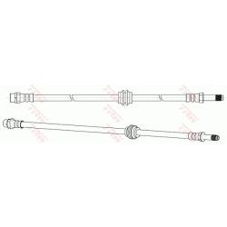 Flexible de frein TRW PHB571 pour BMW Série 3, référence d'origine 34322229723 TRW