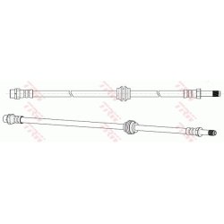 Flexible de frein TRW PHB571 pour BMW Série 3, référence d'origine 34322229723 TRW