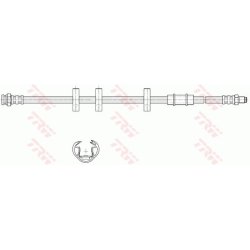 Flexible de frein TRW PHB580 pour FIAT, LANCIA PANDA, Y10 OE 7706229 TRW