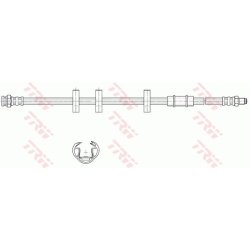 Flexible de frein TRW PHB580 pour FIAT, LANCIA PANDA, Y10 OE 7706229 TRW