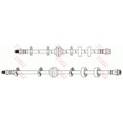 Flexible de frein TRW PHB648 pour ALFA ROMEO, FIAT, LANCIA OE 71736970 TRW