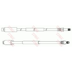 Flexible de frein TRW PHB654 pour MERCEDES, VW SPRINTER, CRAFTER TRW