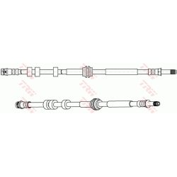 Flexible de frein TRW PHB661 pour AUDI, PORSCHE OE 8K0611775F TRW