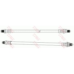 Flexible de frein TRW PHC280 pour FORD, MAZDA FIESTA, PUMA, 121 TRW