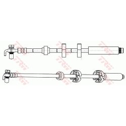 Flexible de frein TRW PHD1065 pour PEUGEOT 607 OE 4806G3 TRW