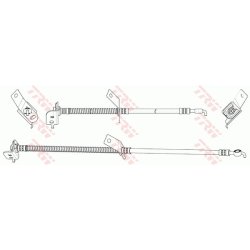 Flexible de frein TRW PHD1150 pour HYUNDAI, KIA OE 58732-2L000 TRW