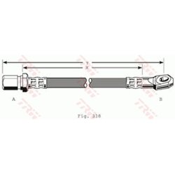Brake Hose TRW PHD241 OE Ref 4167827