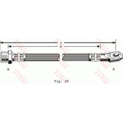 Brake Hose TRW PHD304 OE Ref 744401