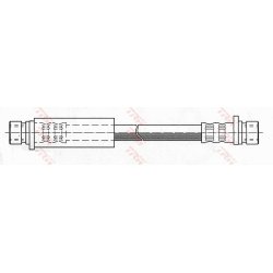 Flexible de frein TRW PHD319 pour ROVER 200, 25 OE GBH90285 TRW