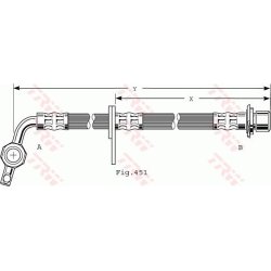 Brake Hose TRW PHD477 OE Ref 90947-02F28