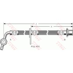 Brake Hose TRW PHD496 OE Ref 90947-02A26
