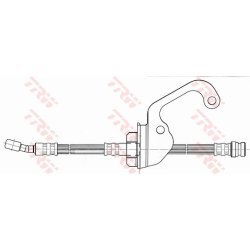 Flexible de frein TRW PHD624 pour HYUNDAI TERRACAN OE 58734-H1000 TRW
