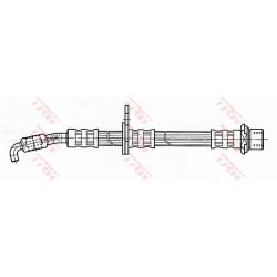 Flexible de frein TRW PHD641 pour LEXUS, TOYOTA OE 90947-02875 TRW